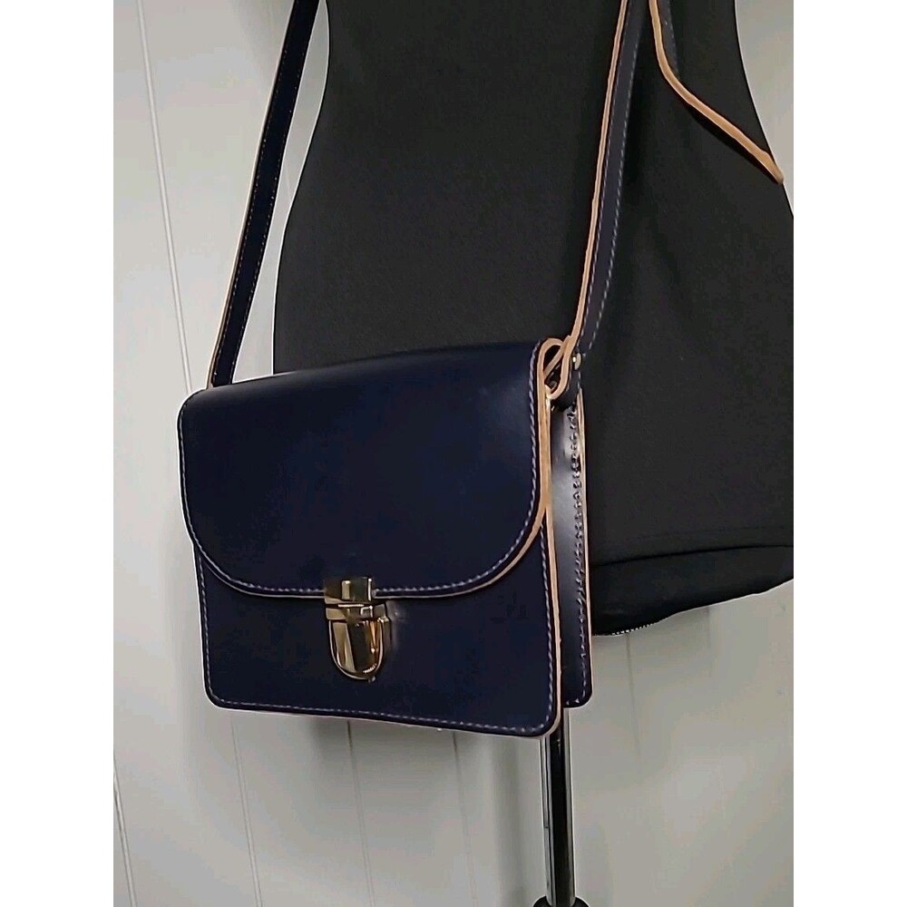 Mark and Graham Blue Academy Messenger Crossbody Purse Handbag